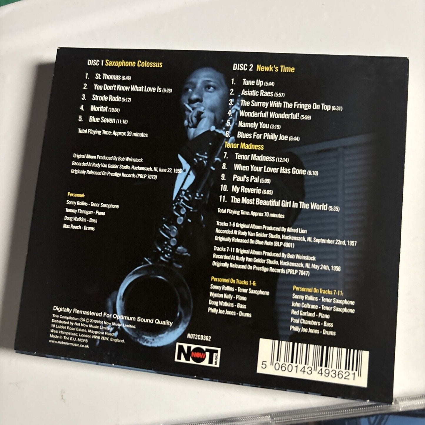 Sonny Rollins – Saxophone Colossus (CD, 2010, 2-Disc) NOT2CD362