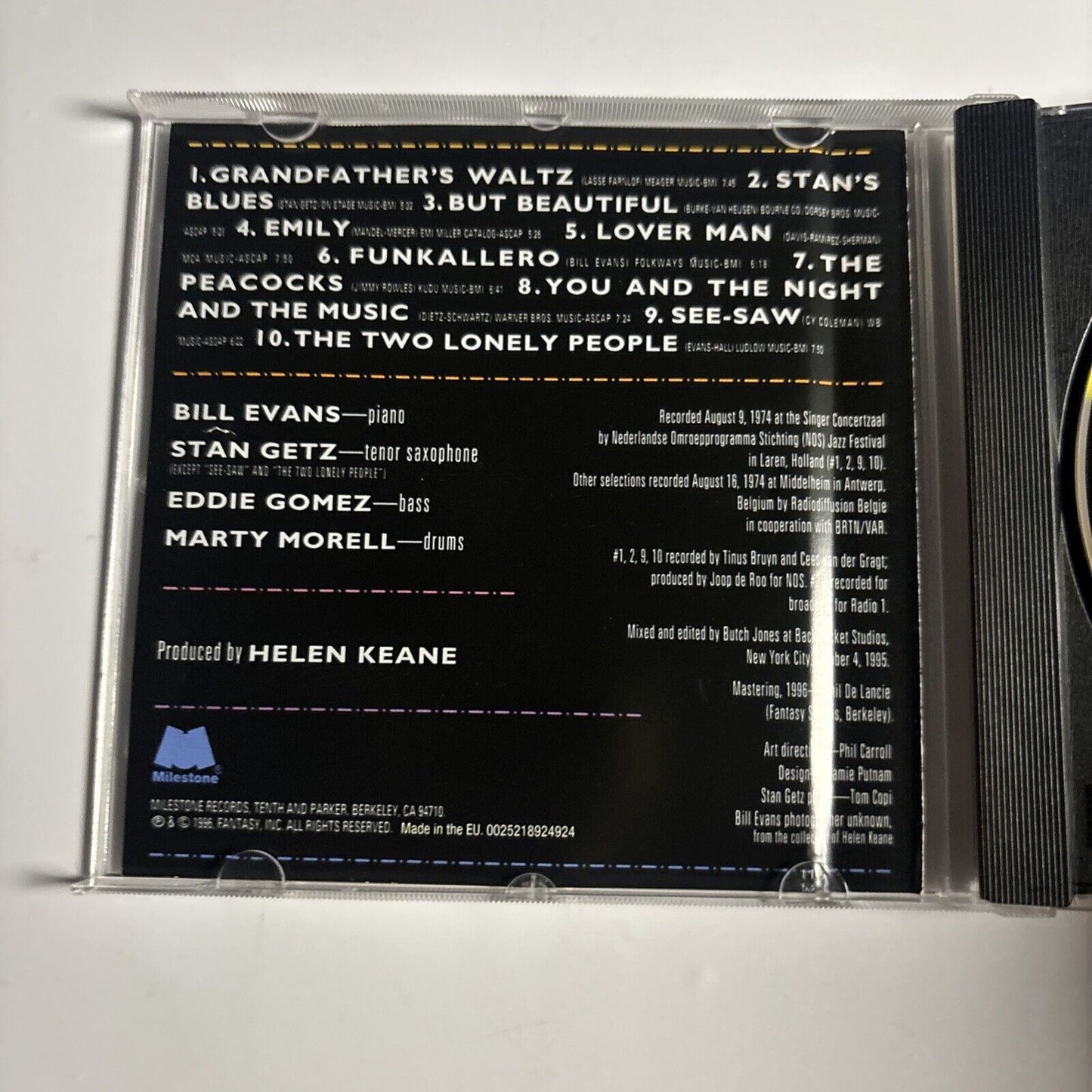 The Bill Evans Trio Featuring Stan Getz – But Beautiful (CD, 2006)