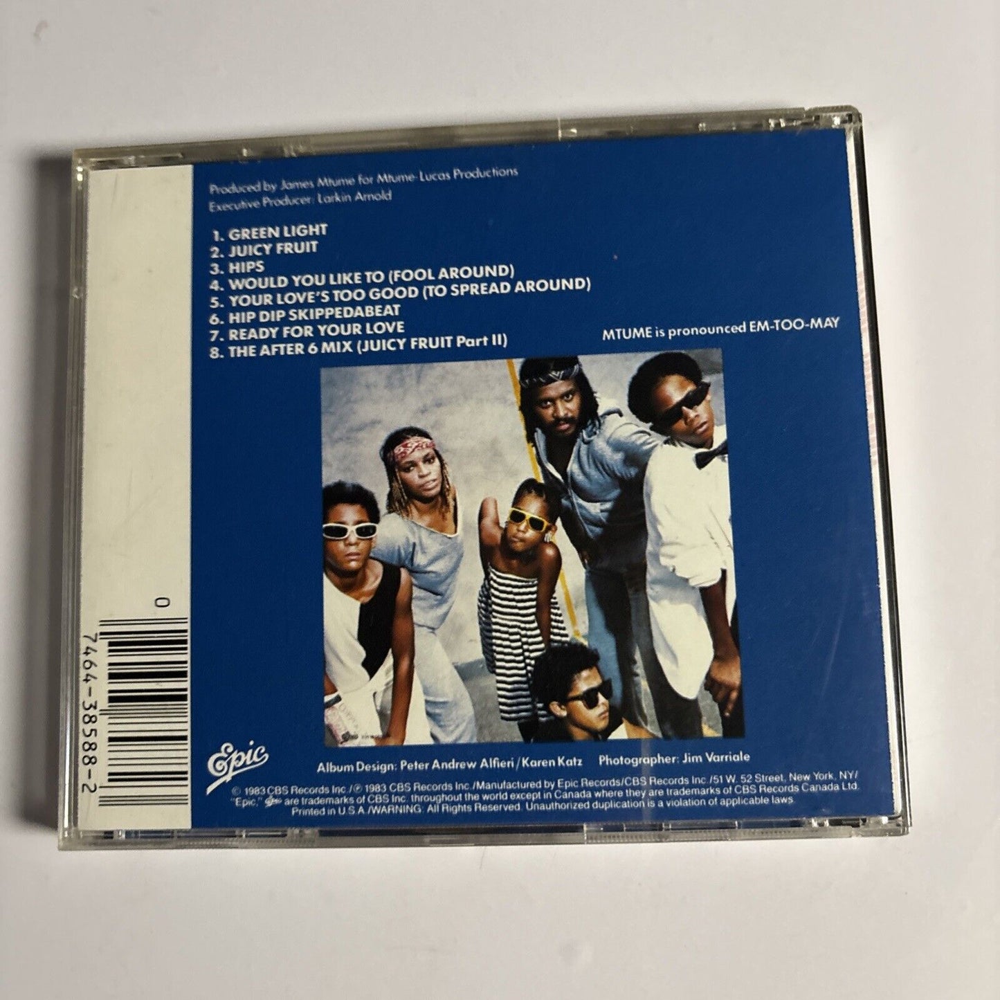 Mtume – Juicy Fruit (CD, 1988) EK 38588