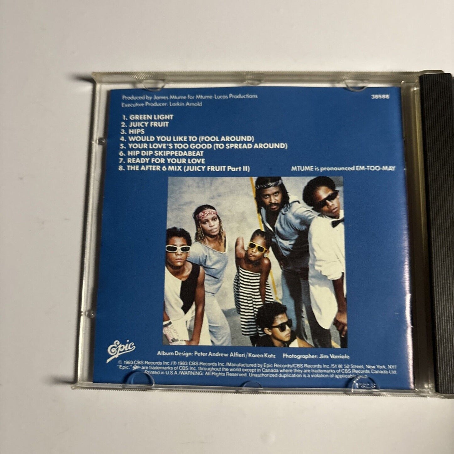Mtume – Juicy Fruit (CD, 1988) EK 38588