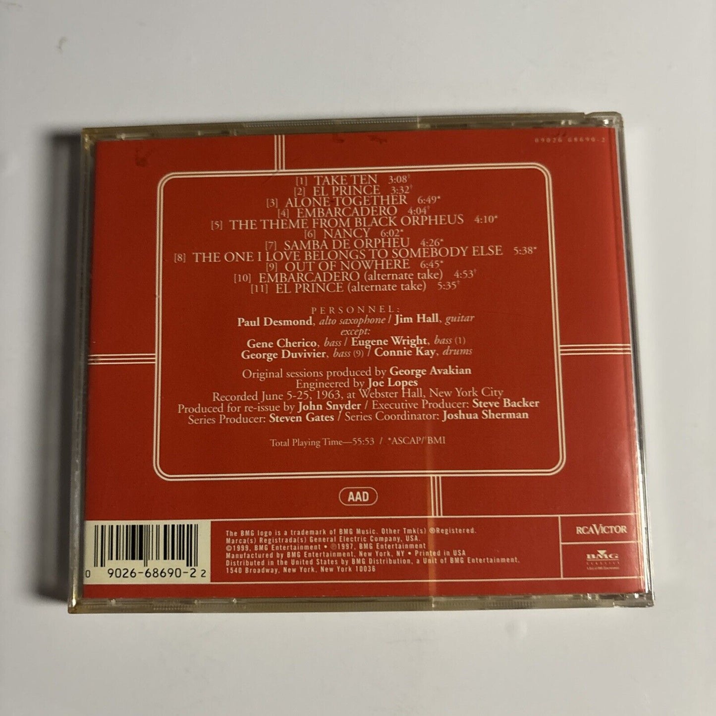 Paul Desmond – Take Ten (CD, 1963)
