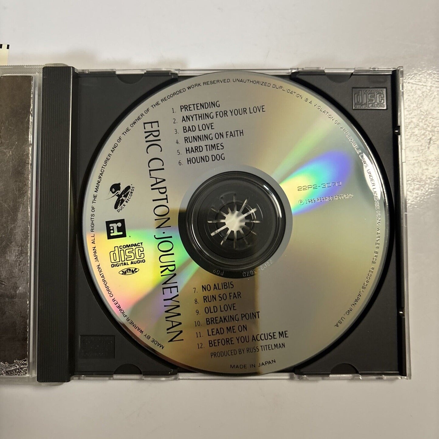 Eric Clapton – Journeyman (CD, 1989) 22p2-3070 Japan obi