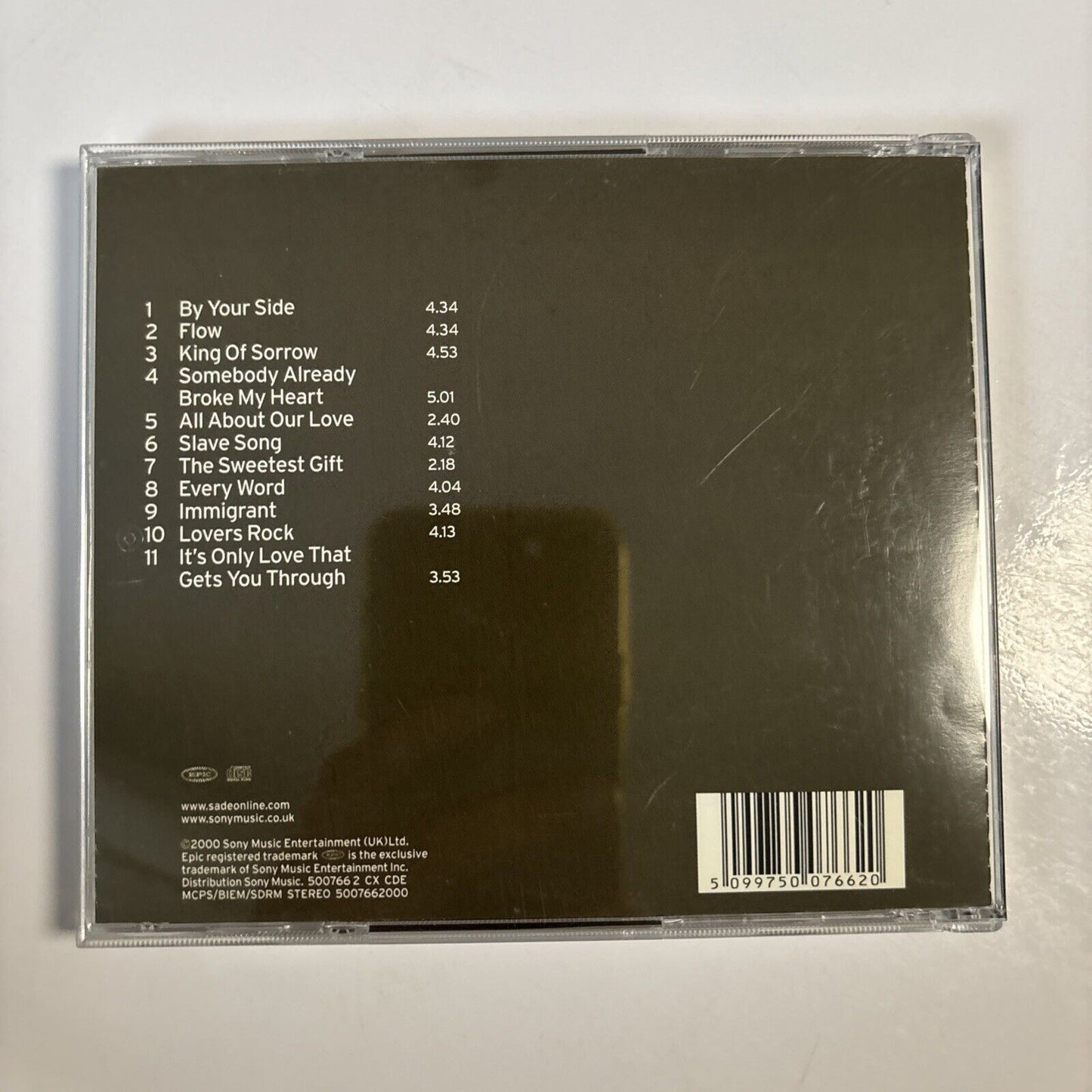 Sade – Lovers Rock (CD, 2000) 500766 2