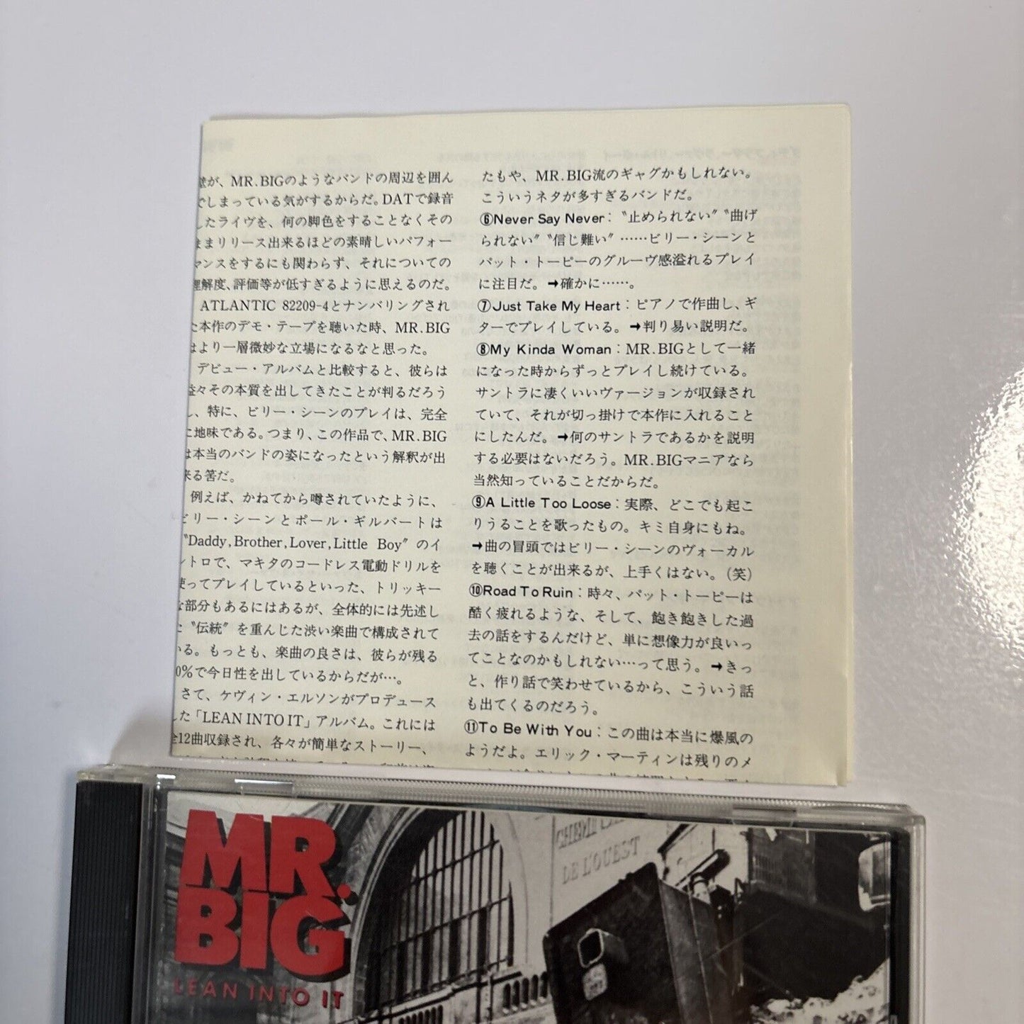 Mr. Big – Lean Into It (CD, 1993) amcy-236 Japan