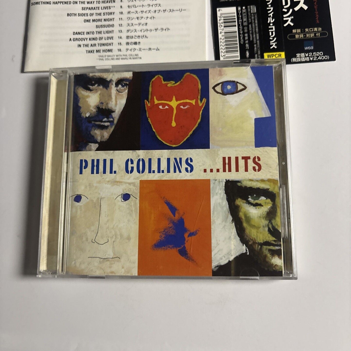 Phil Collins – ...Hits (CD, 1998) wpcr-2222 Japan obi