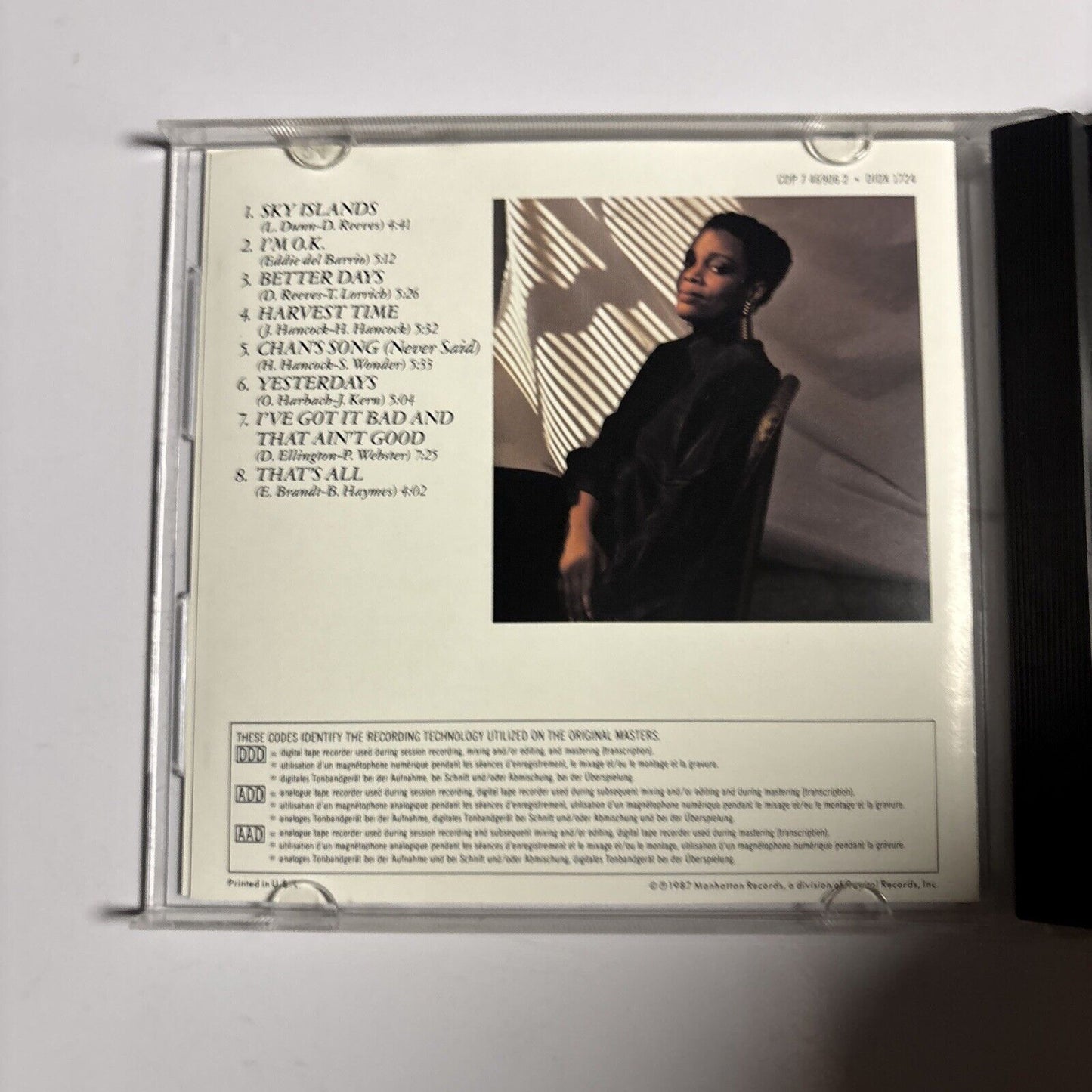 Dianne Reeves – Dianne Reeves (CD, 1987) CDP 7 46906 2