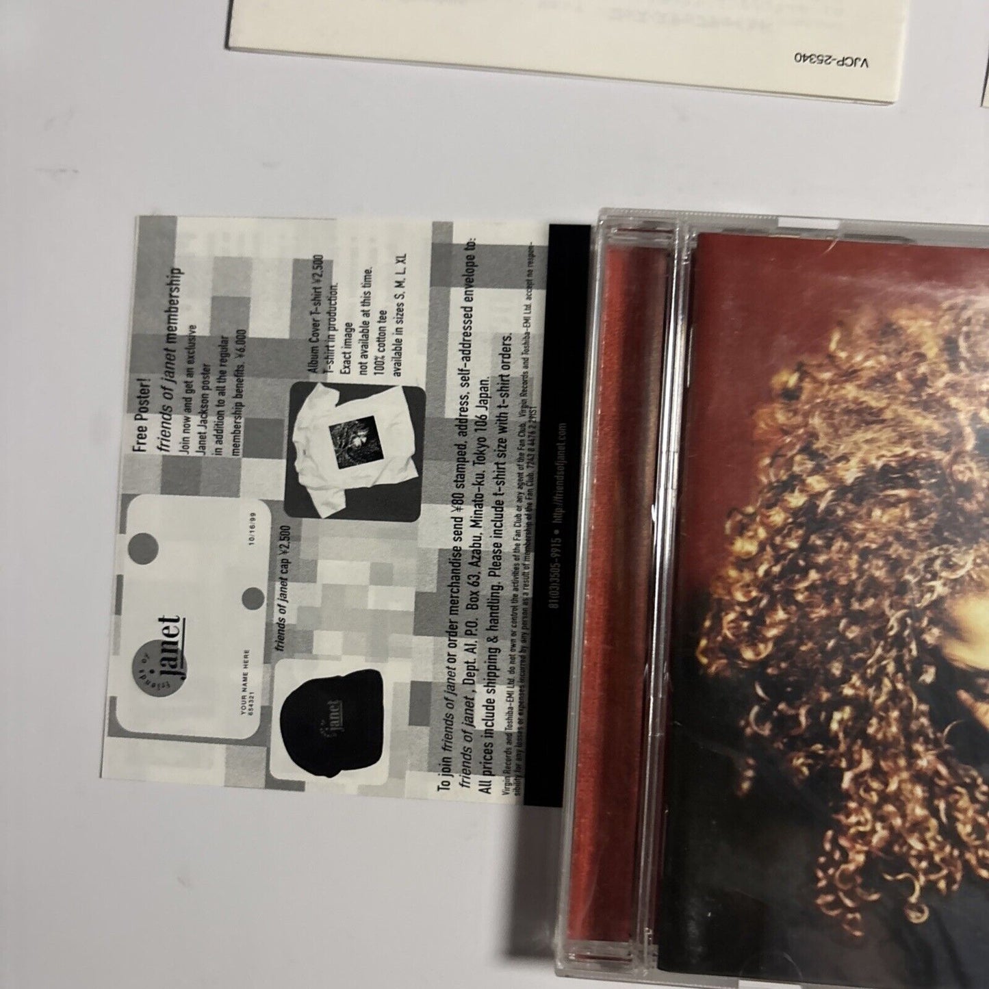 Janet Jackson – The Velvet Rope (CD, 1997) vjcp-25340 Japan obi