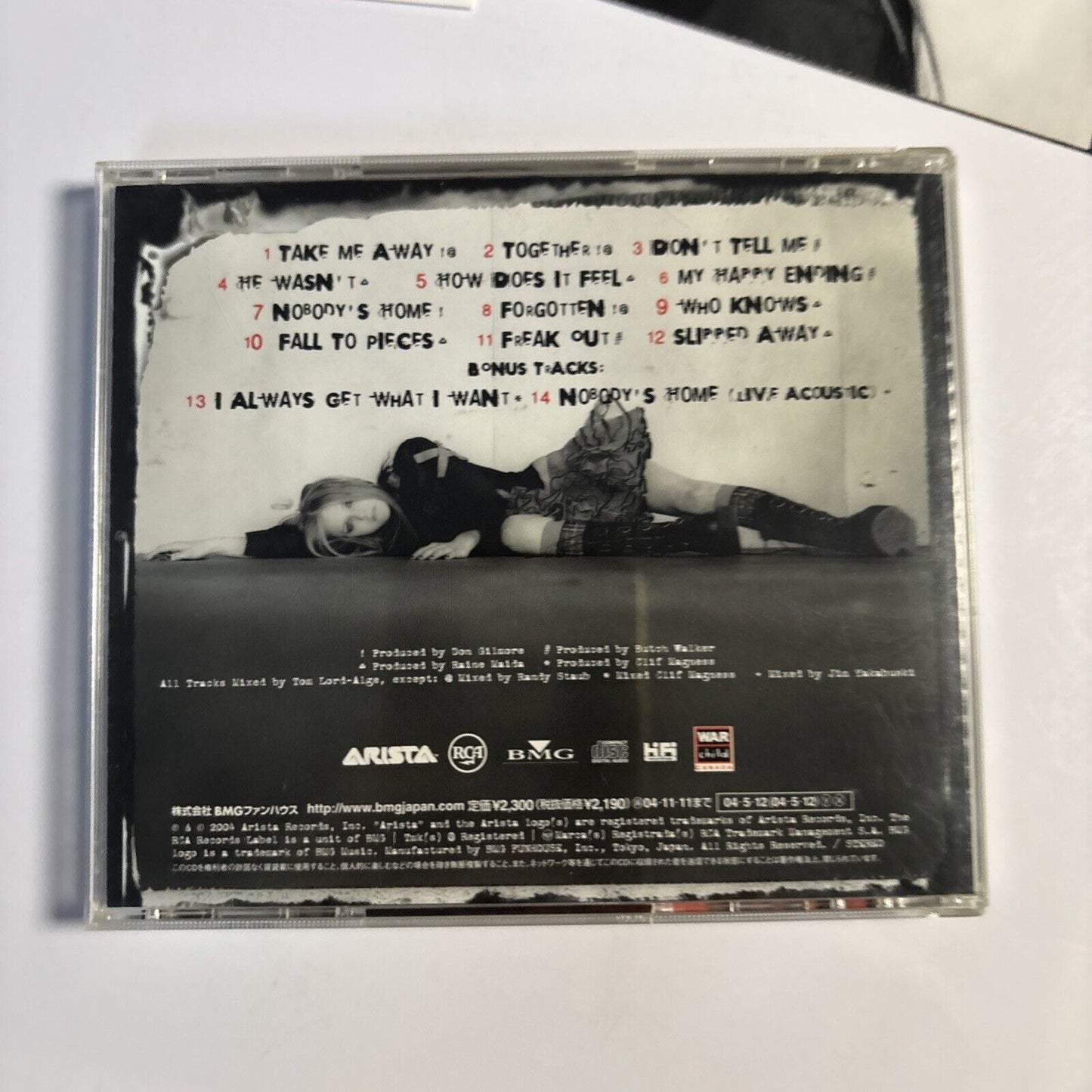 Avril Lavigne – Under My Skin (CD, 2004) bvca-24020 Japan Bonus Track
