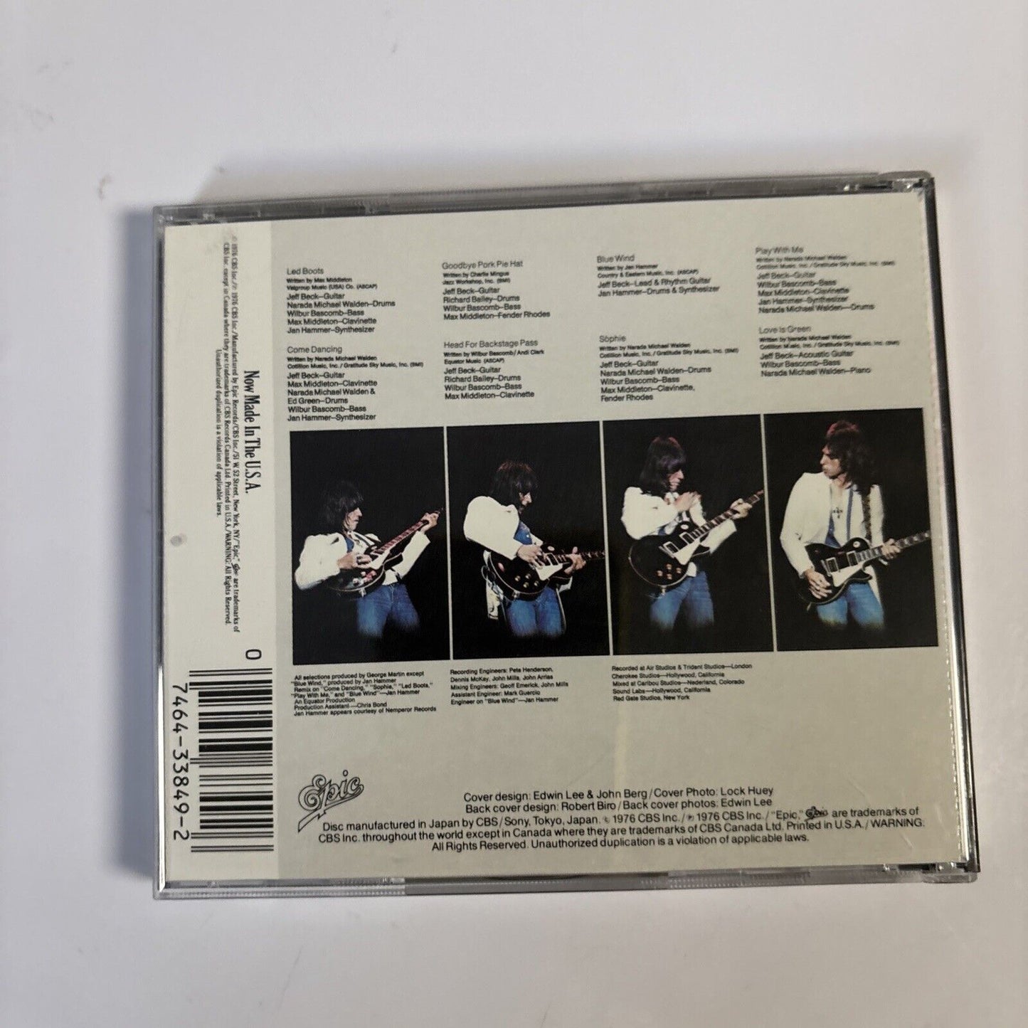Jeff Beck – Wired (CD, 1976) EK 33849