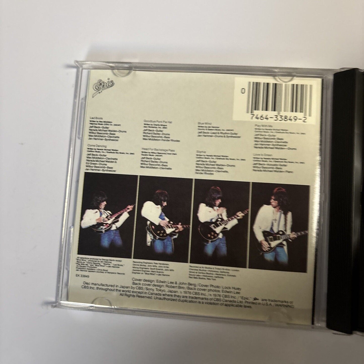 Jeff Beck – Wired (CD, 1976) EK 33849