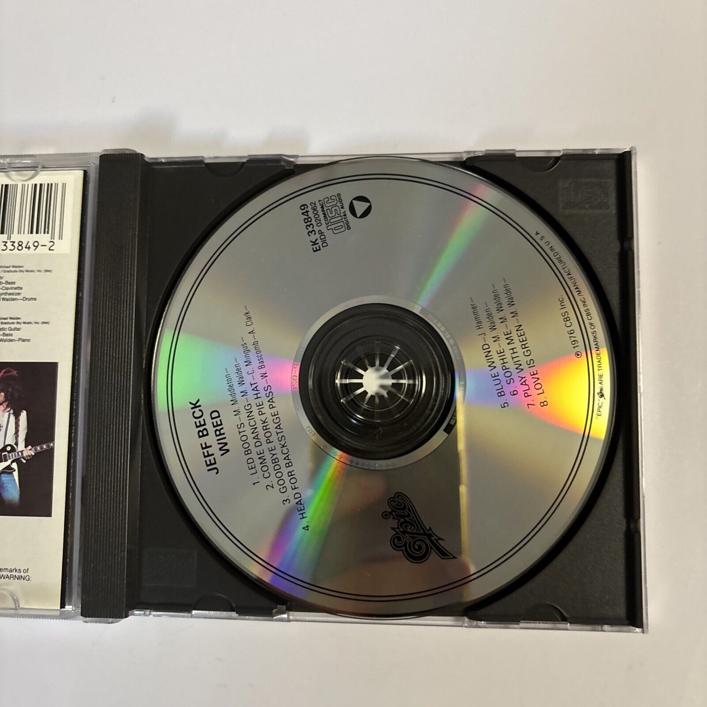 Jeff Beck – Wired (CD, 1976) EK 33849