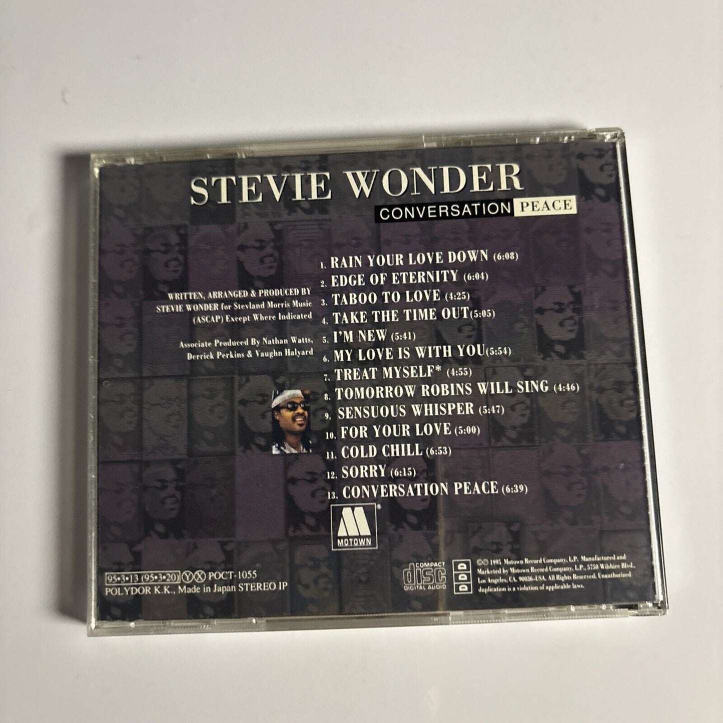 Stevie Wonder – Conversation Peace (CD, 1995) poct-1055 Japan