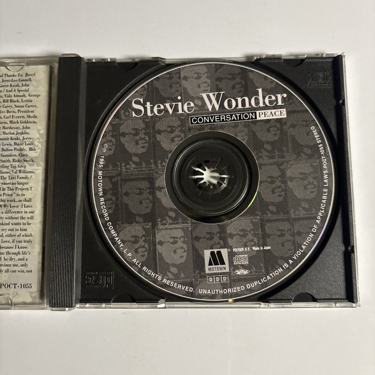Stevie Wonder – Conversation Peace (CD, 1995) poct-1055 Japan