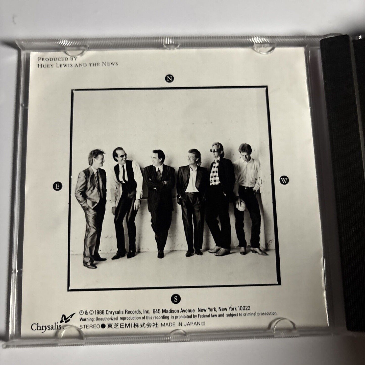 Huey Lewis & The News – Small World (CD, 1988) cp32-5660 Japan