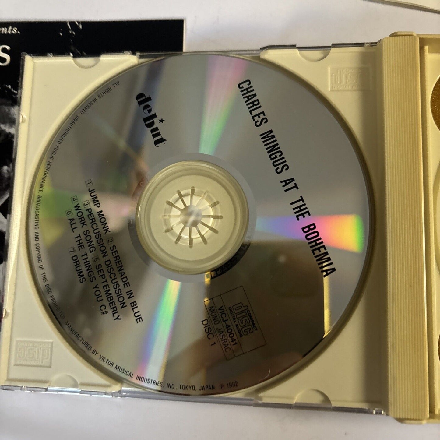 Charles Mingus – Mingus At The Bohemia (CD, 1992, 2-Disc) vicj-40041-2 Japan
