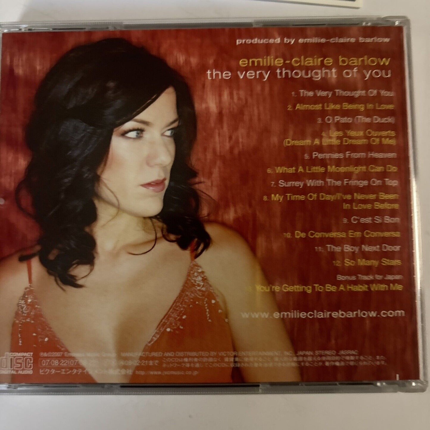 Emilie-Claire Barlow – The Very Thought Of You (CD, 2007) Japan Bonus Track