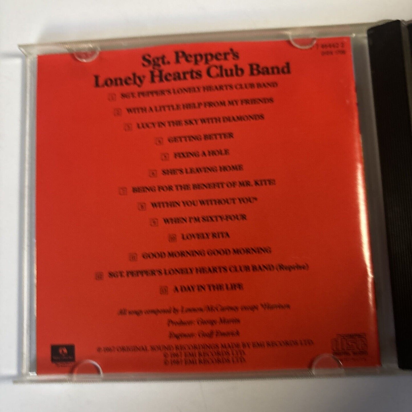 The Beatles – Sgt. Pepper's Lonely Hearts Club Band (CD, 1987) CDP 7 46442 2