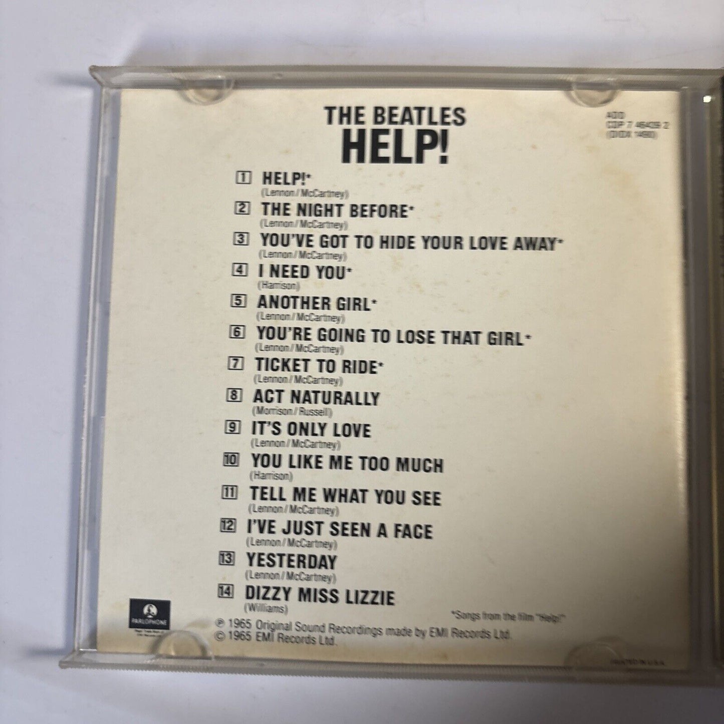The Beatles – Help! (CD, 1987) CDP 7 46439 2