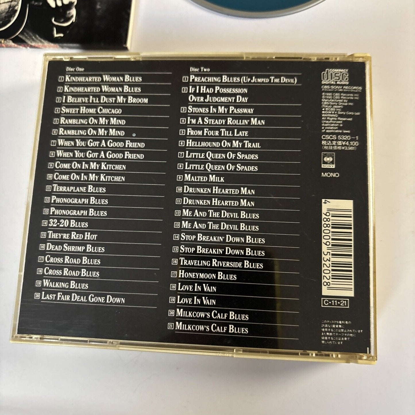 Robert Johnson – The Complete Recordings (CD, 1990, 2-Disc) cscs-5320-1 Japan