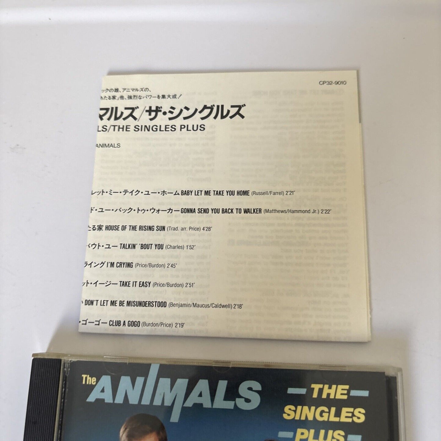 The Animals – The Singles Plus (CD, 1987) CP32-9010 Japan