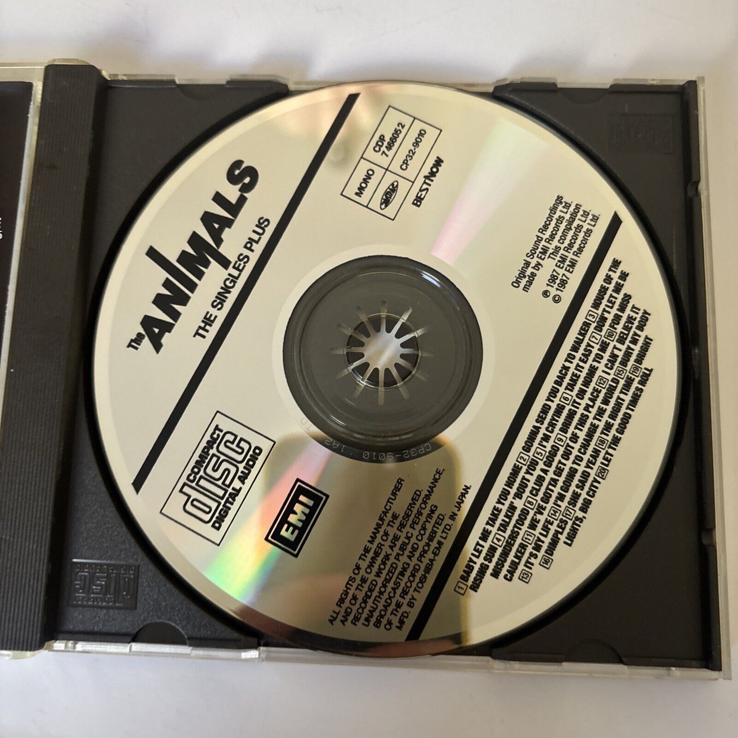 The Animals – The Singles Plus (CD, 1987) CP32-9010 Japan