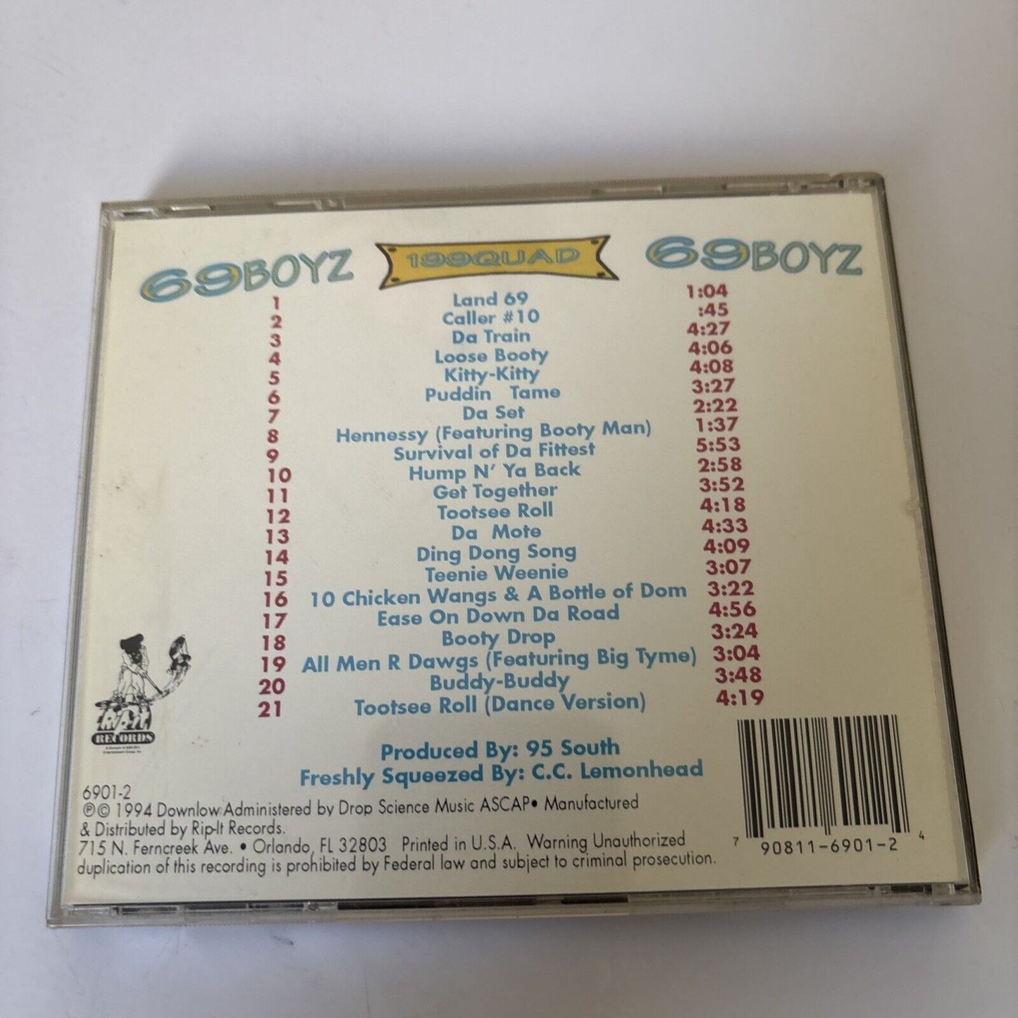 69Boyz – Nineteen Ninety Quad (CD, 1994) 1826611