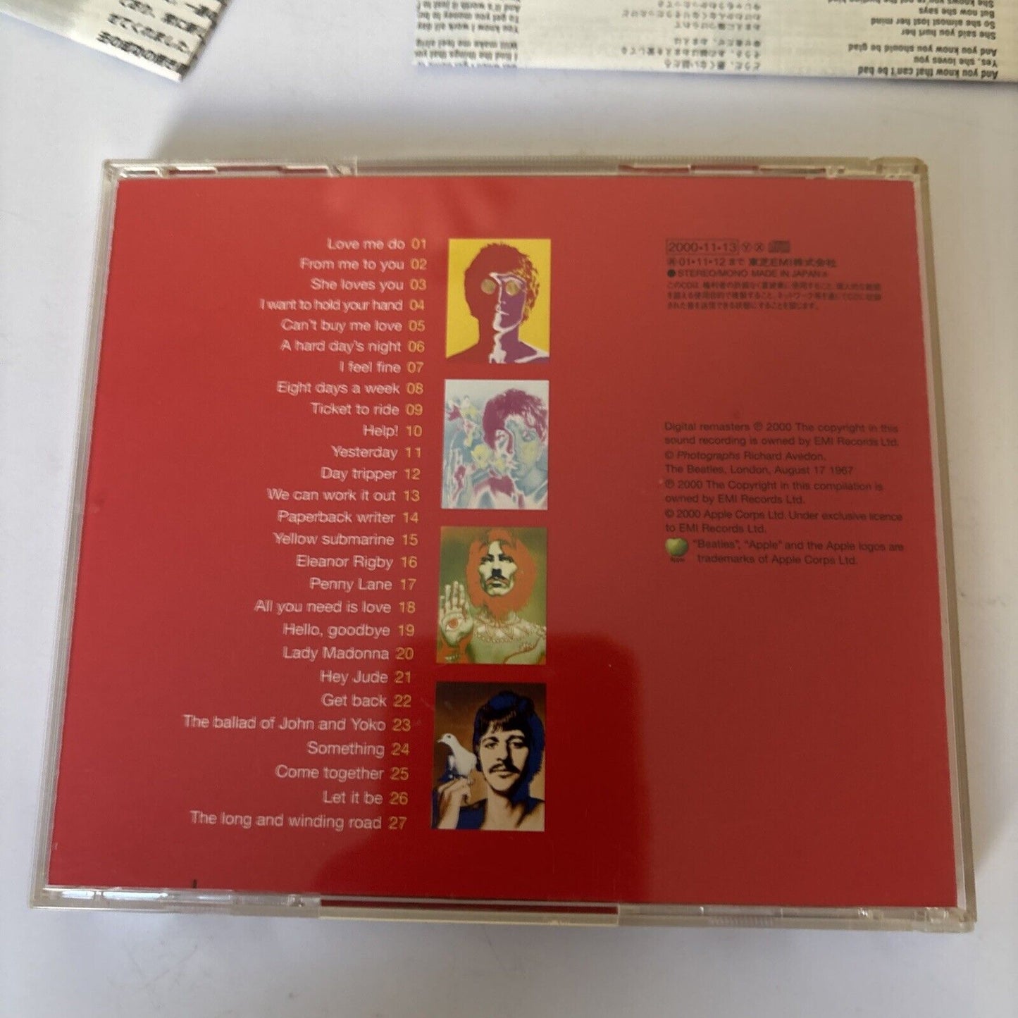 The Beatles – 1 (CD, 2000) tocp-65600  Japan
