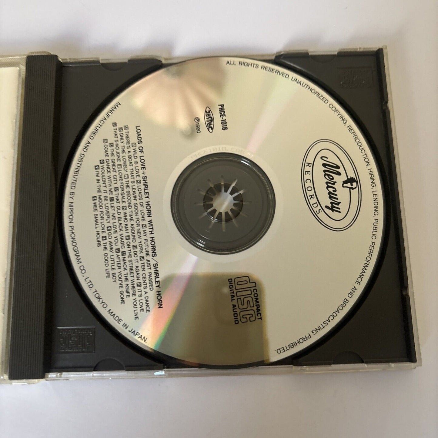 Shirley Horn – Loads Of Love + Shirley Horn With Horns (CD 1990) phce-1018 Japan