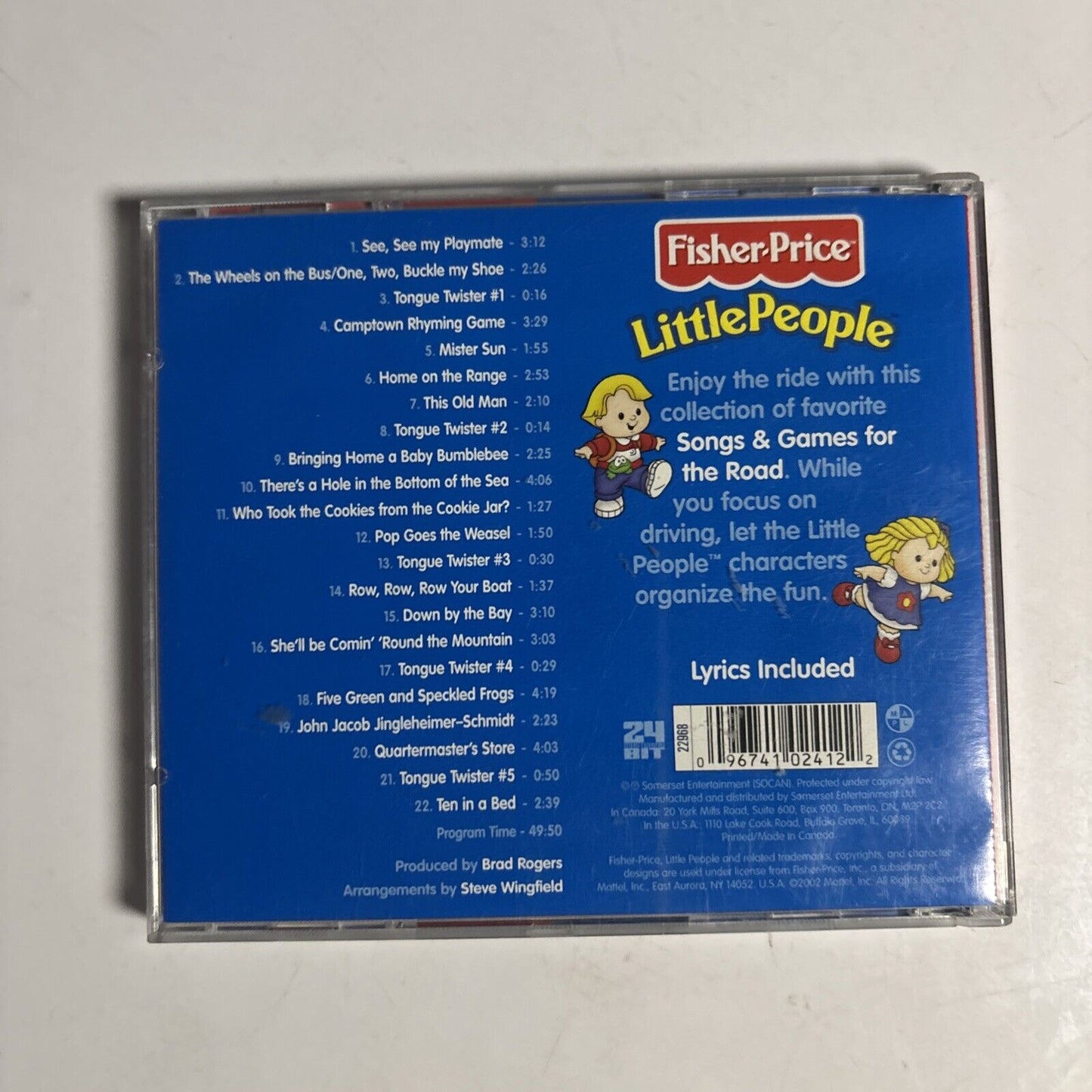 Fisher-Price & Little Price – Songs & Games for the Road (CD, 2002)