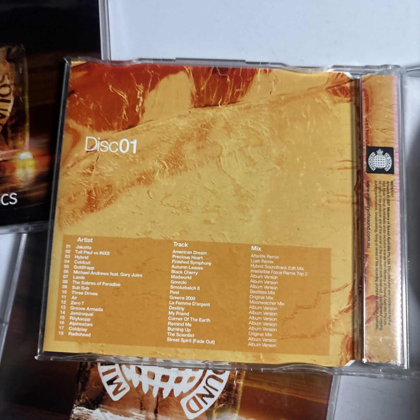 Ministry Of Sound - Chillout Classics (CD, 2007, 3-Disc) mosa067