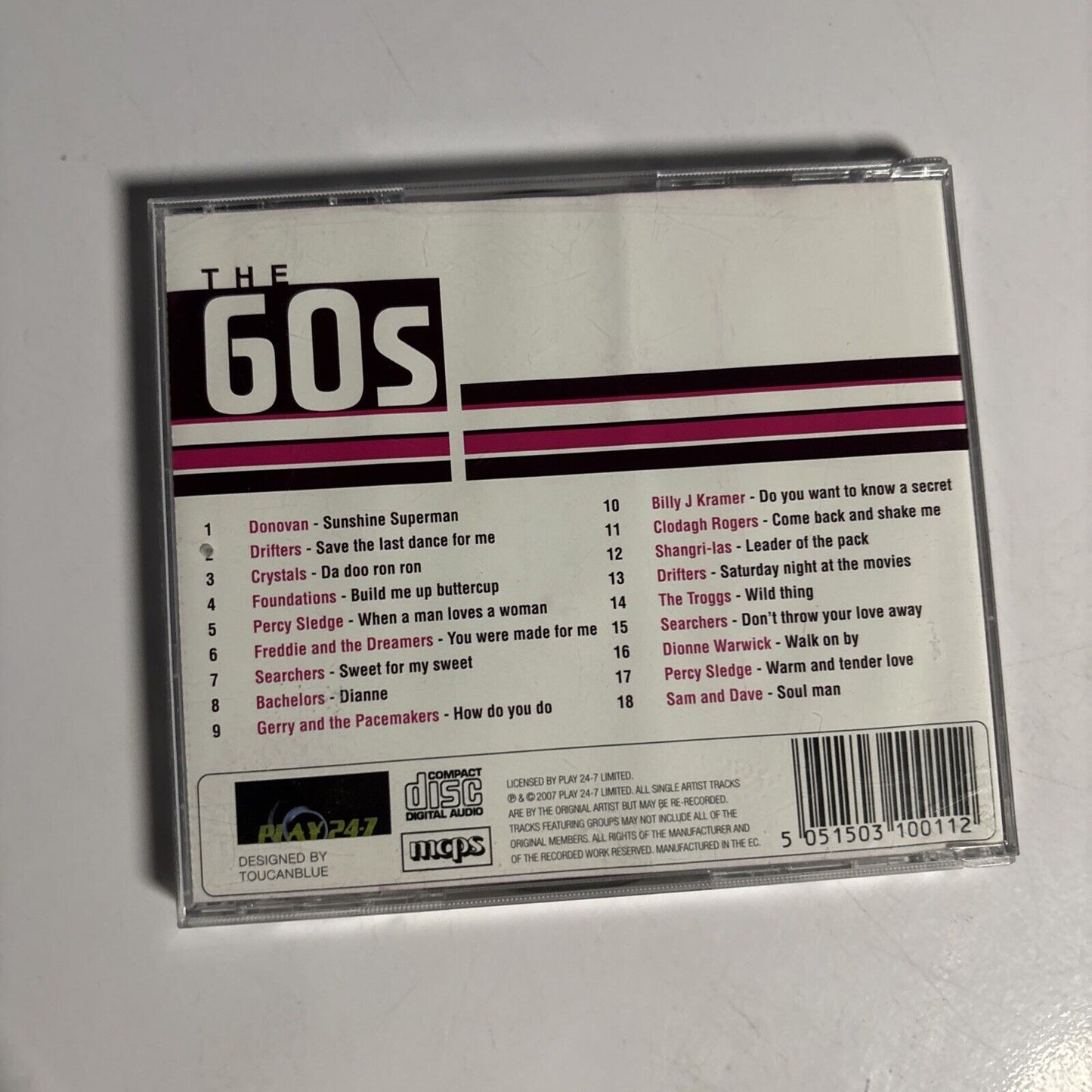 Various – The 60's (CD, 2007) PLAY001