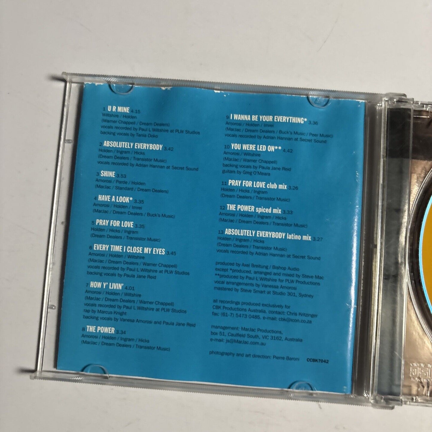 Vanessa Amorosi – The Power (CD, 2000) CCBK7042