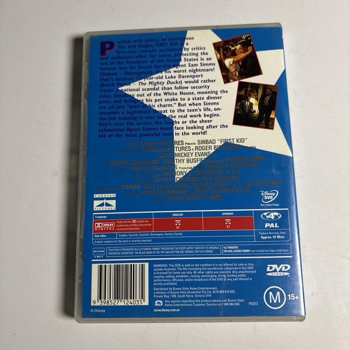 First Kid Luke First Kid (DVD, 1996) Sinbad, Luke Davenport Disney Region 4 – Retro Unit