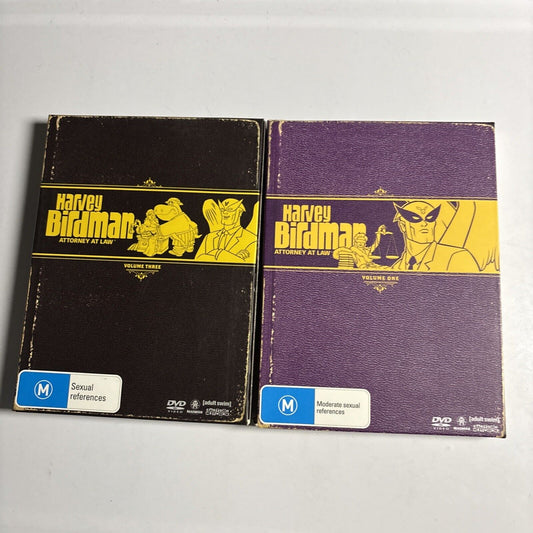 Harvey Birdman - Attorney at Law : Vol 1 & 3 (DVD, 2000, 4-Disc) Region 4