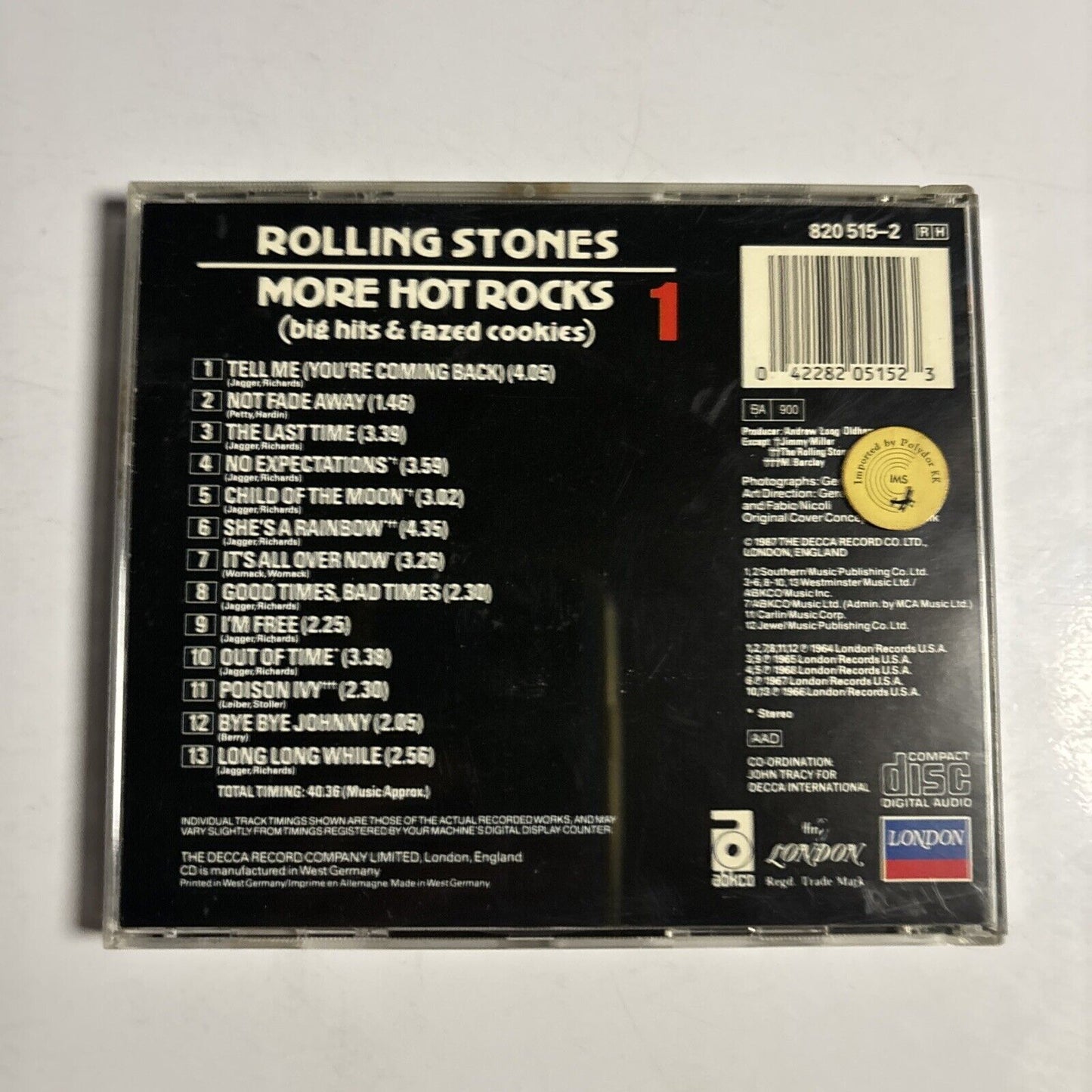 Rolling Stones � More Hot Rocks (Big Hits & Fazed Cookies) 1 (CD, 1972)