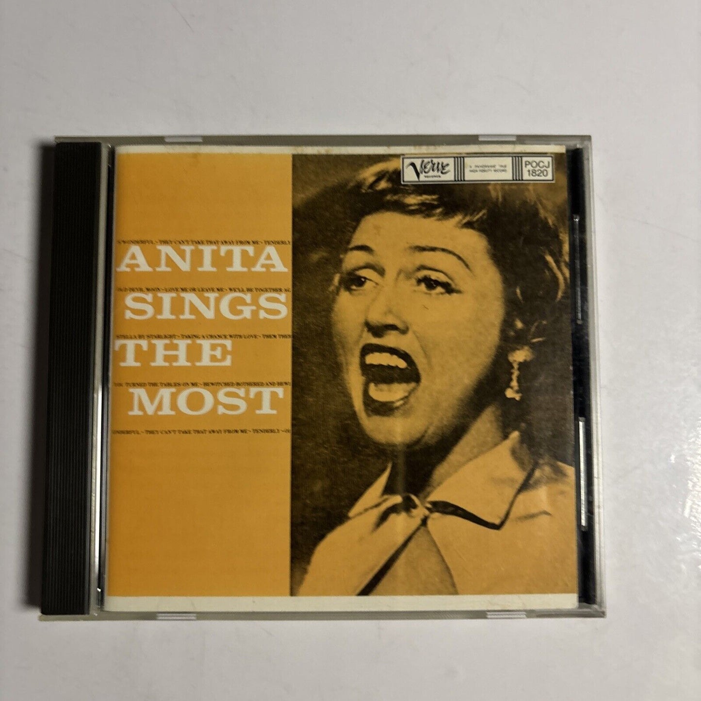 Anita O'Day � Anita Sings The Most (CD, 1990) pocj-1820 Japan