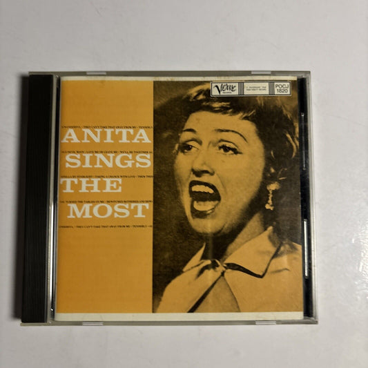 Anita O'Day � Anita Sings The Most (CD, 1990) pocj-1820 Japan