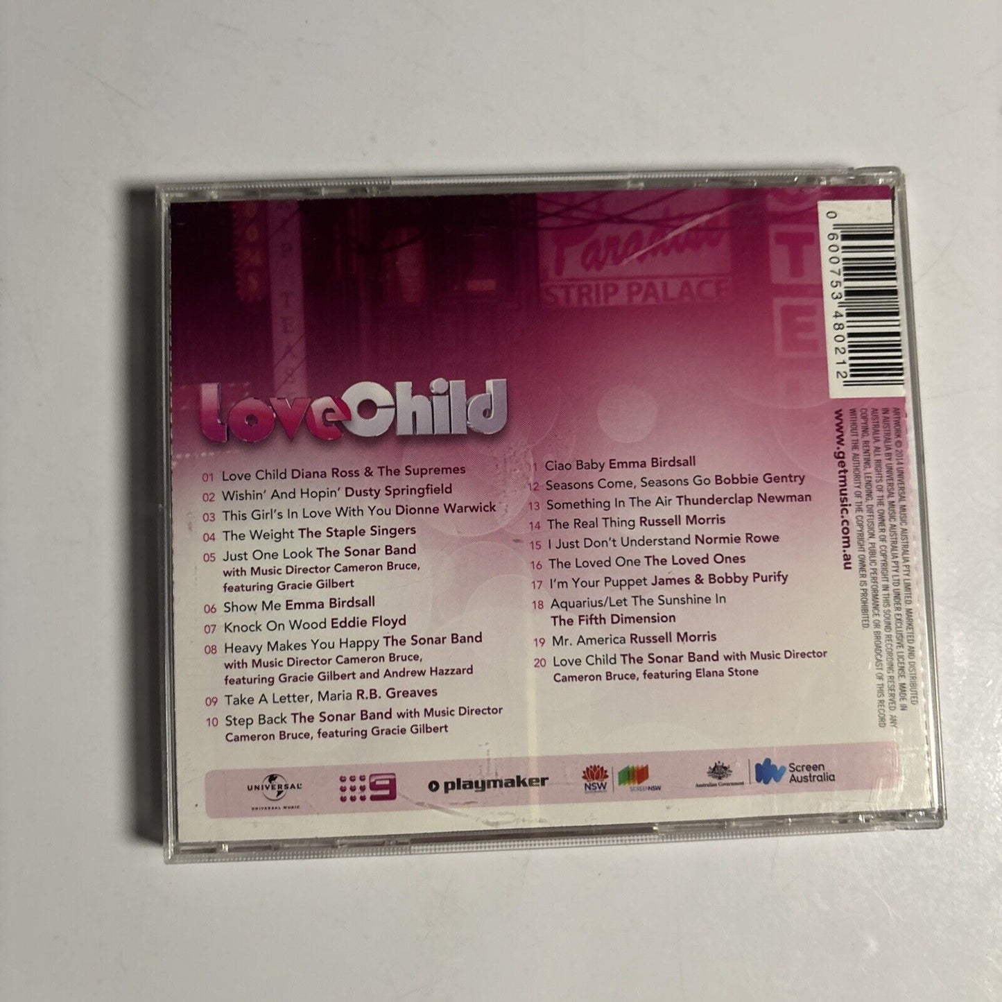 Love Child (Season One) – TV Soundtrack (CD, 2014)