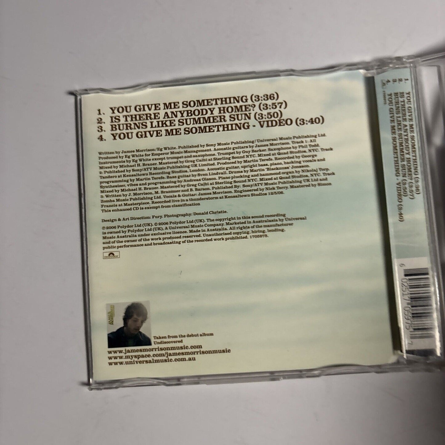 James Morrison – You Give Me Something (CD, 2006)