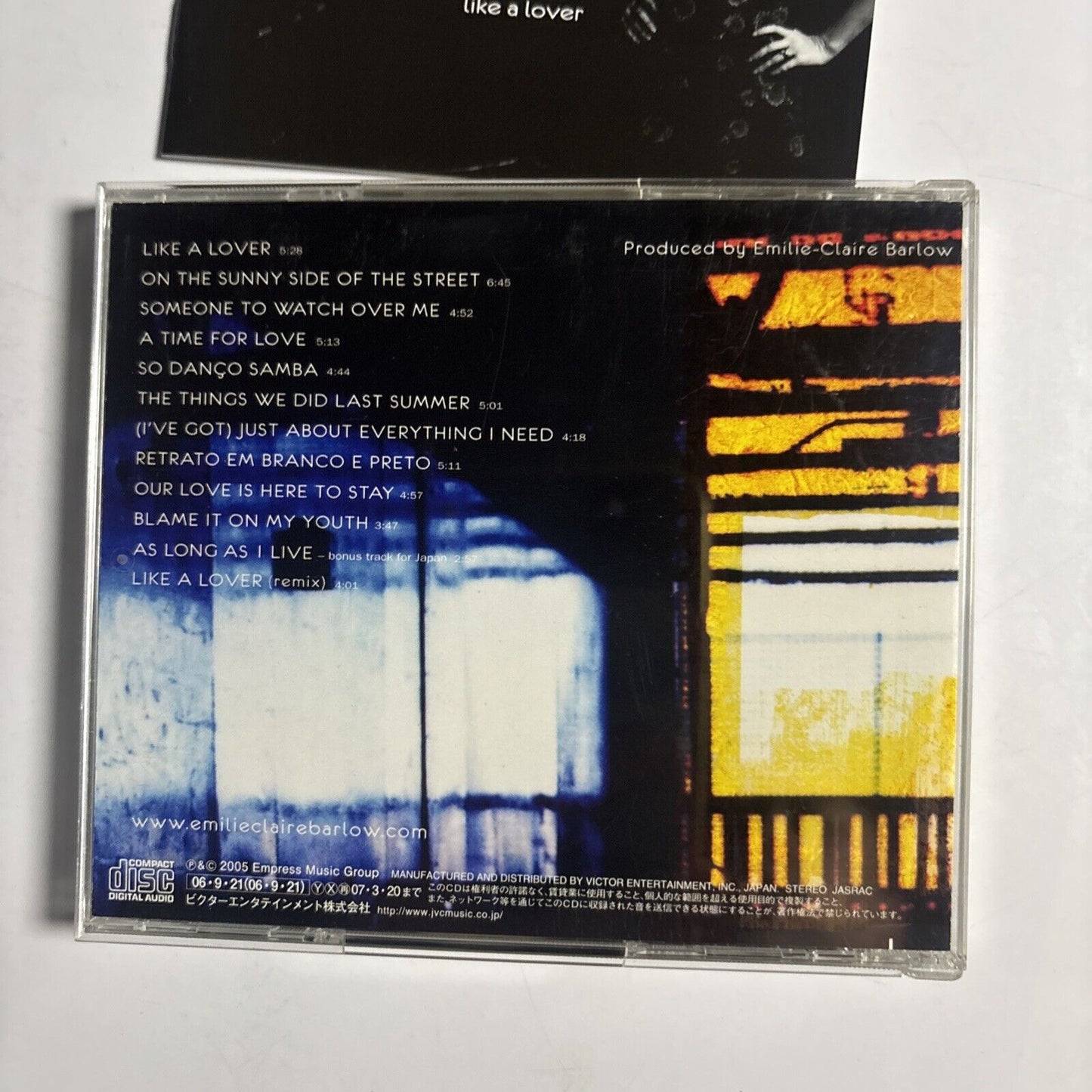 Emilie-Claire Barlow – Like A Lover (CD, 2006) vicj-61386 Japan