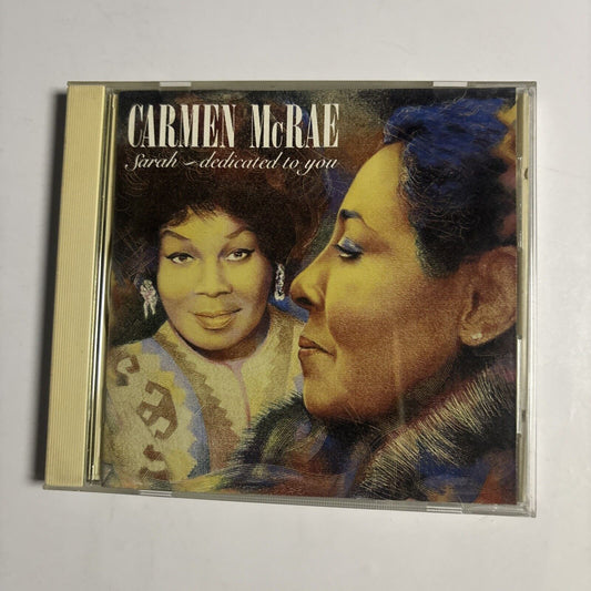 Carmen McRae – Sarah - Dedicated To You (CD, 1991) bvcj-102 Japan