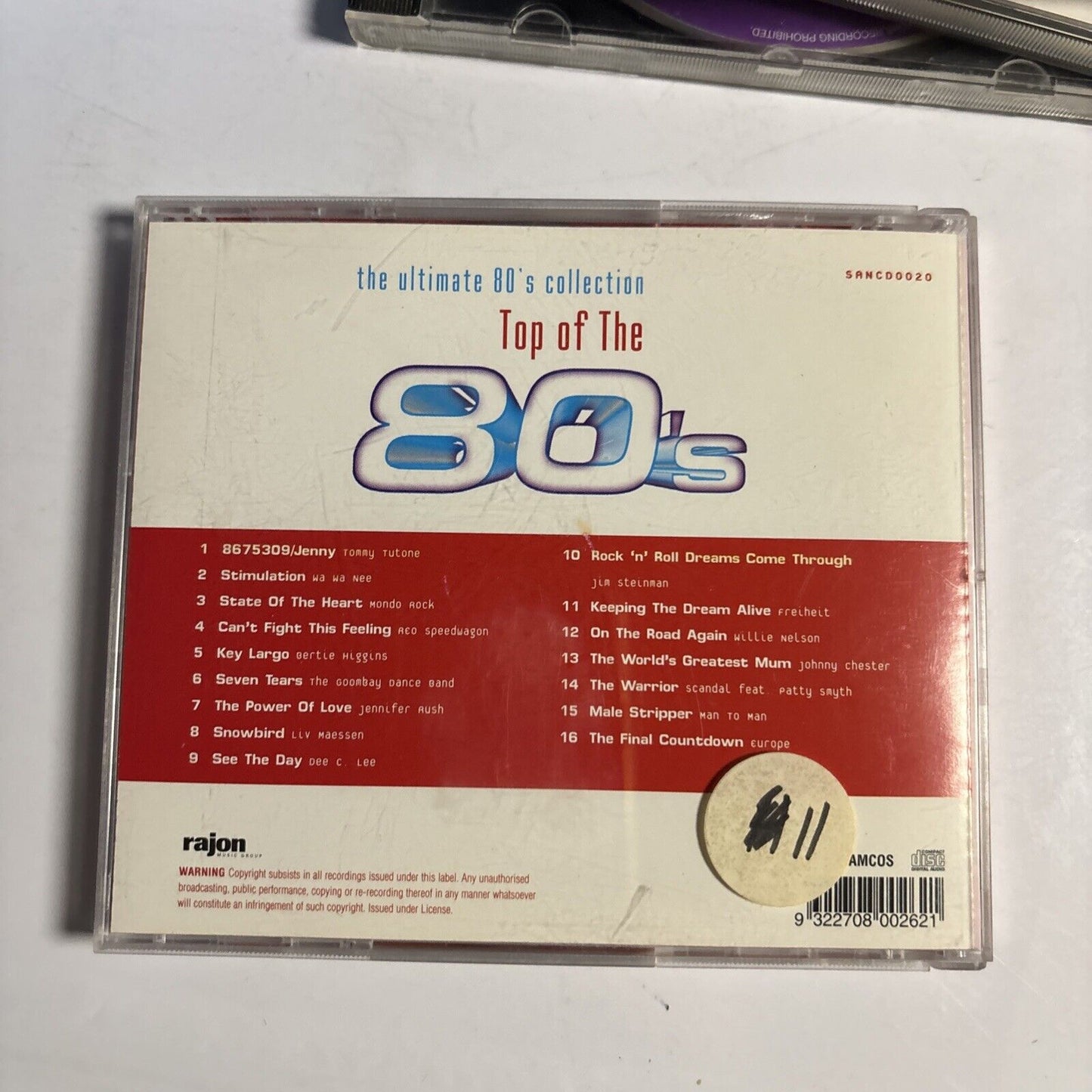 The Ultimate 80's Collection (CD, 1998, 5-Disc) SAN0008