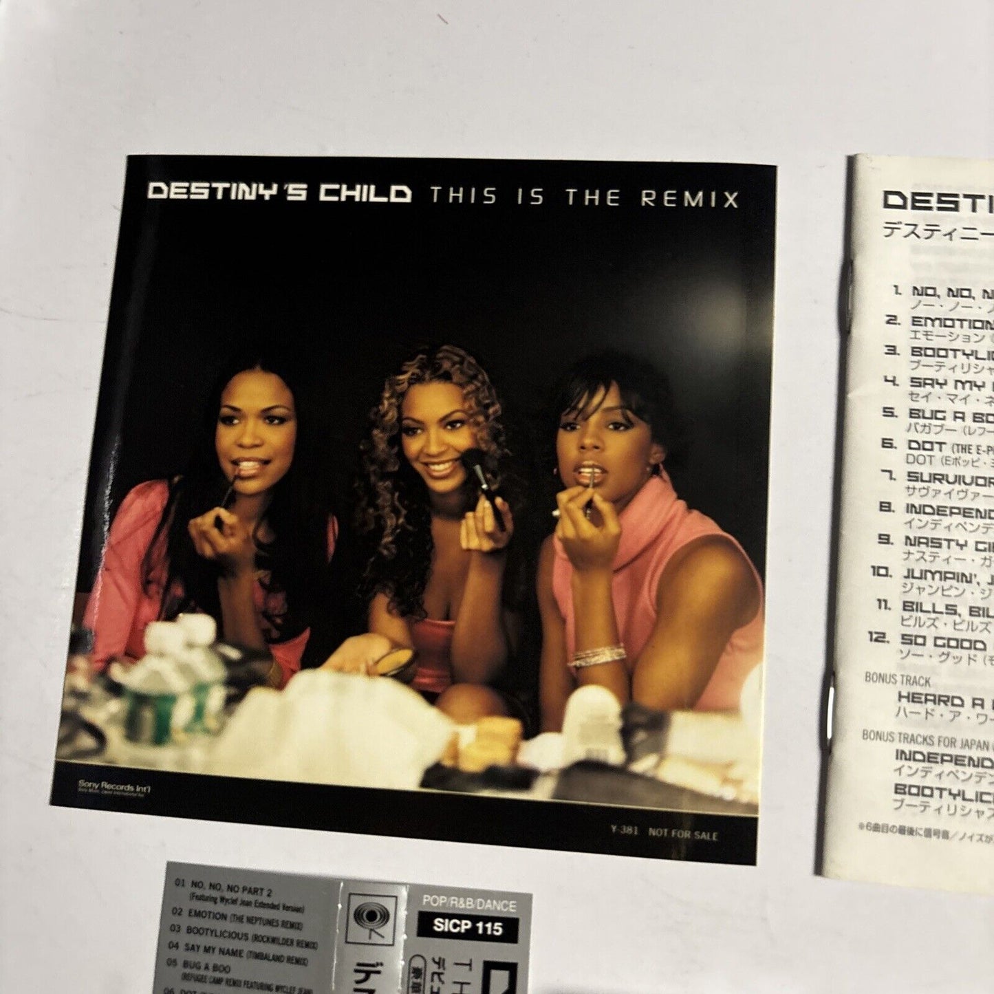 Destiny's Child – This Is The Remix (CD, 2002) Japan Bonus Track, Obi, Sticker