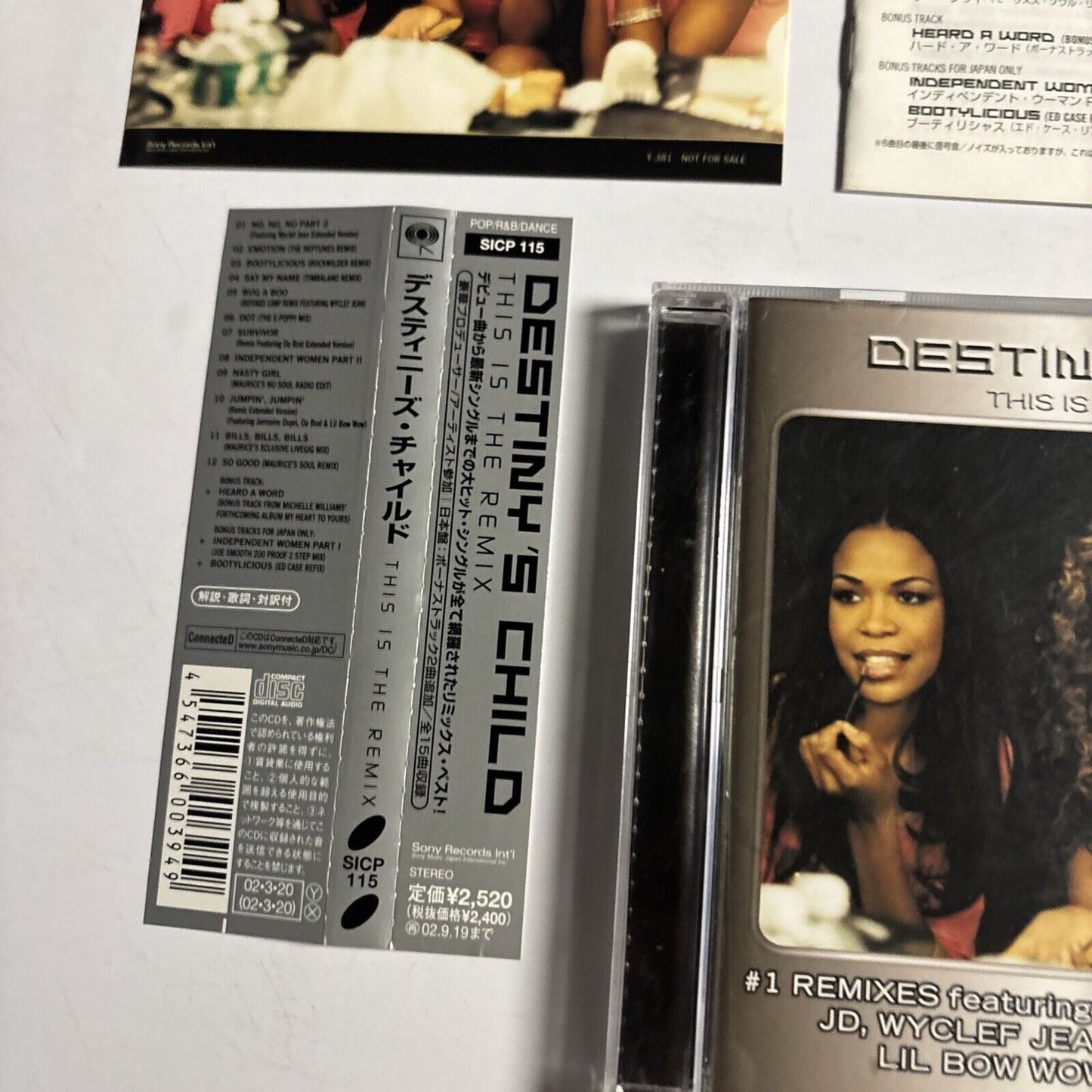 Destiny's Child – This Is The Remix (CD, 2002) Japan Bonus Track, Obi, Sticker