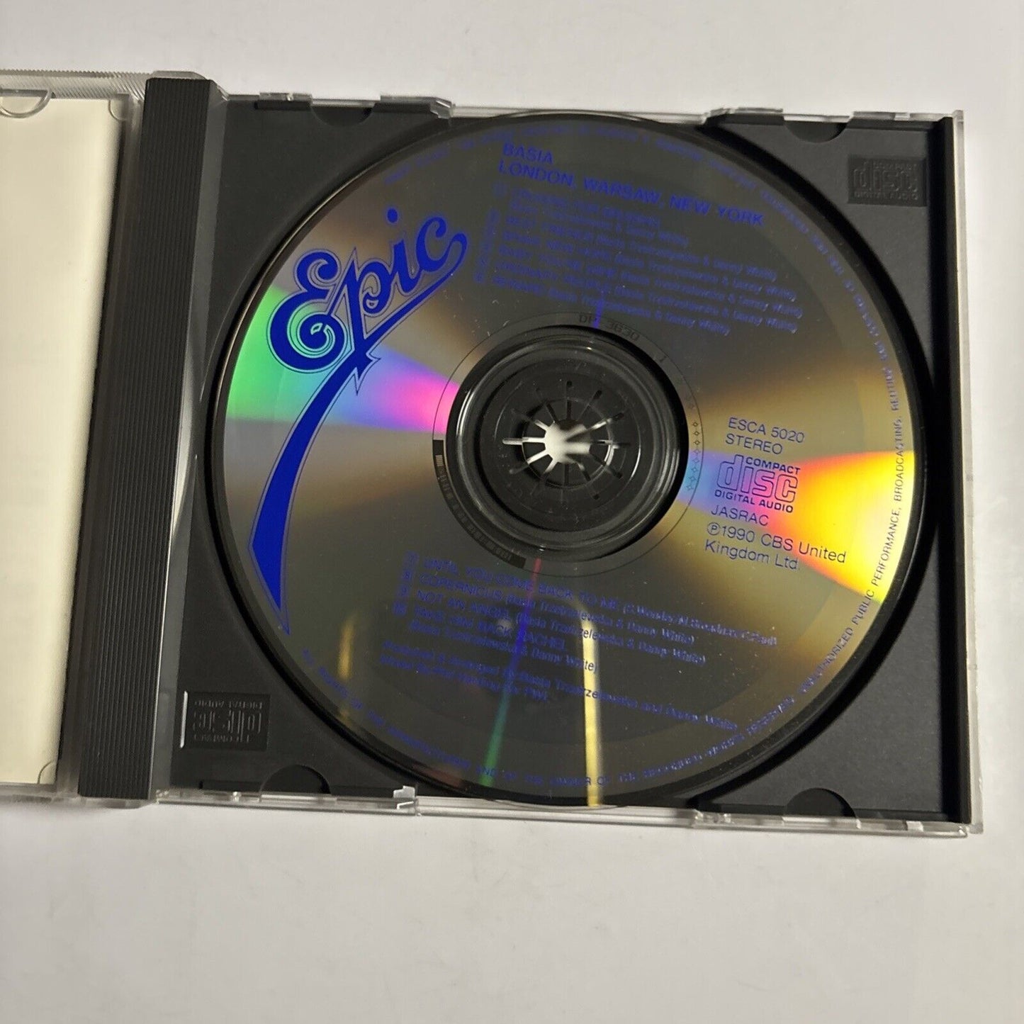 Basia – London Warsaw New York (CD, 1990) ESCA 5020 Japan