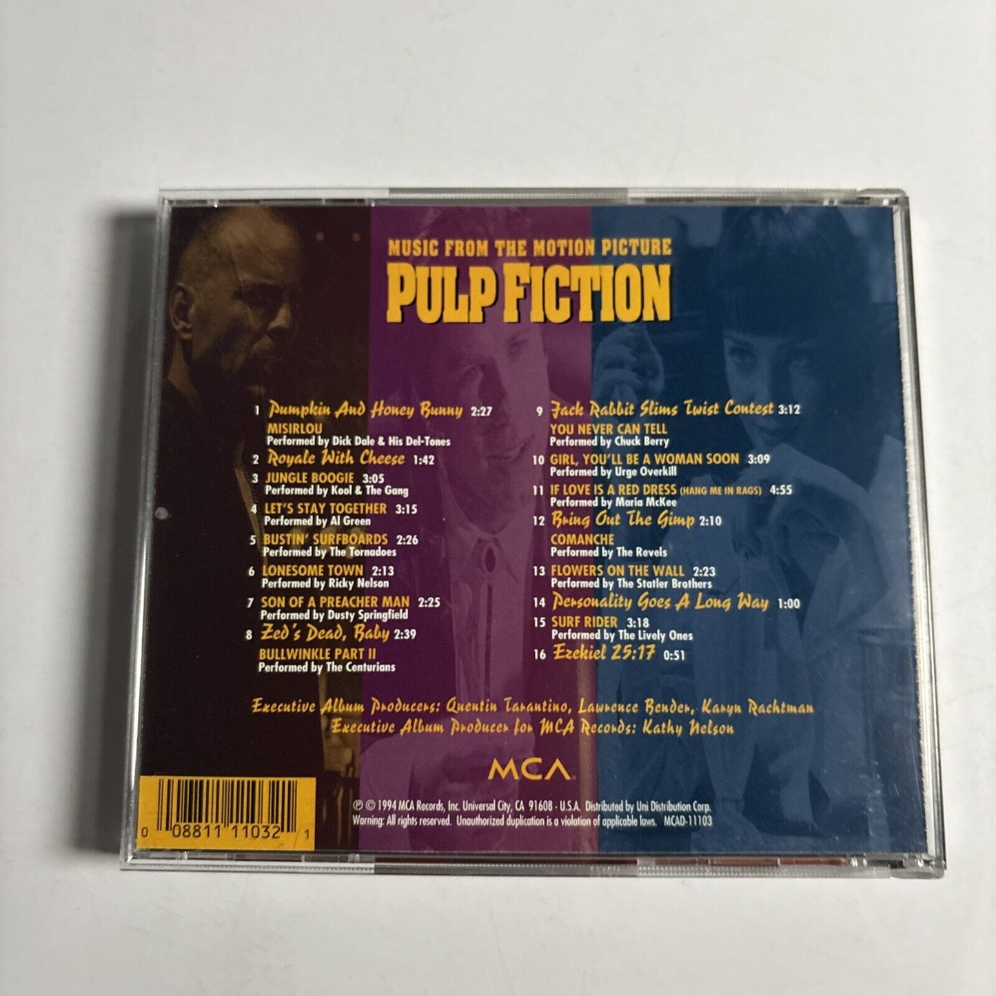 Pulp Fiction: Music From The Motion Picture (CD, 1994) MCAD-11103