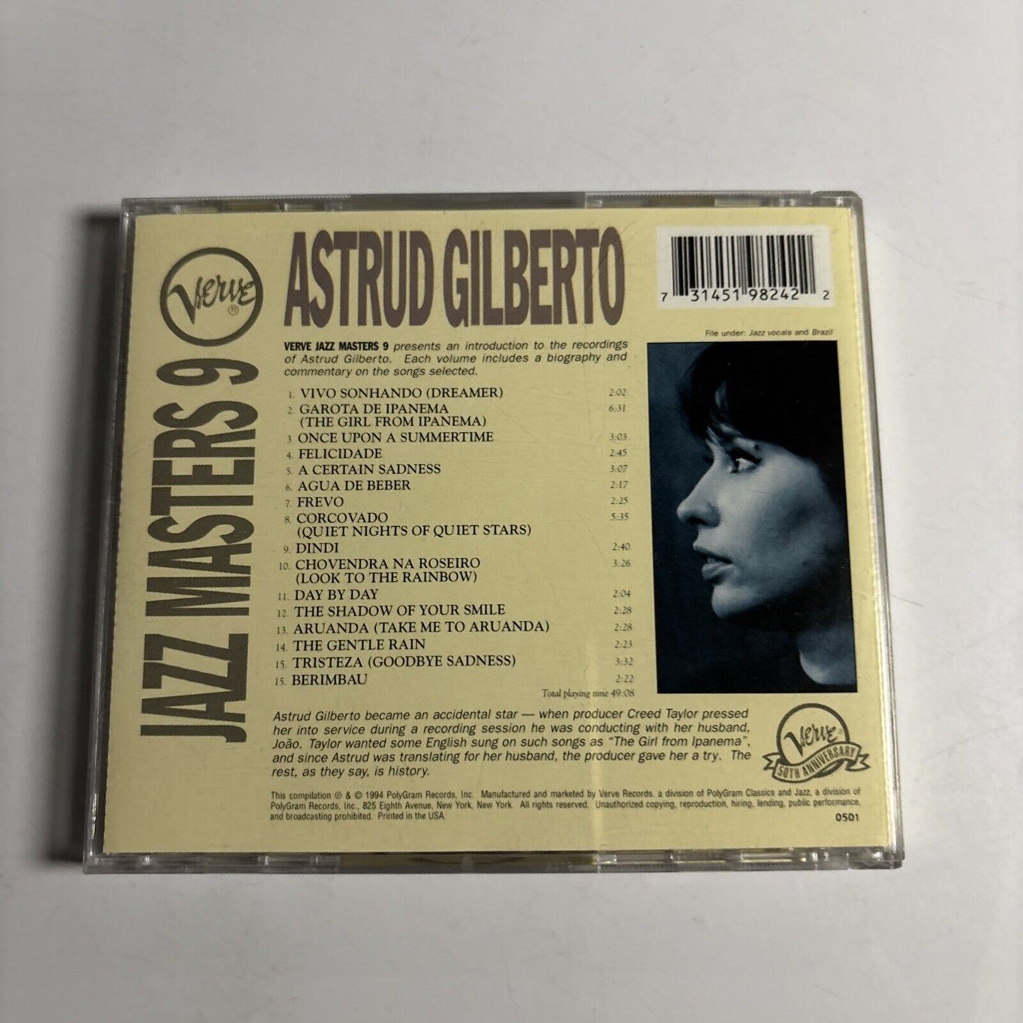 Astrud Gilberto – Verve Jazz Masters 9 (CD, 1993)