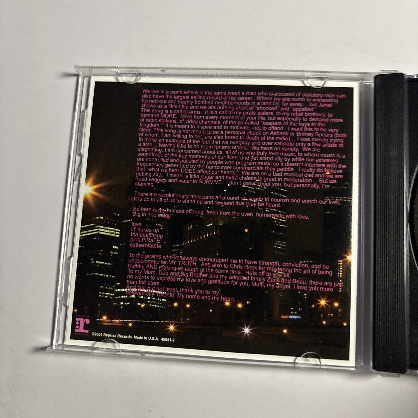 Esthero – We R In Need Of A Musical Revolution (CD, 2004) 48951-2