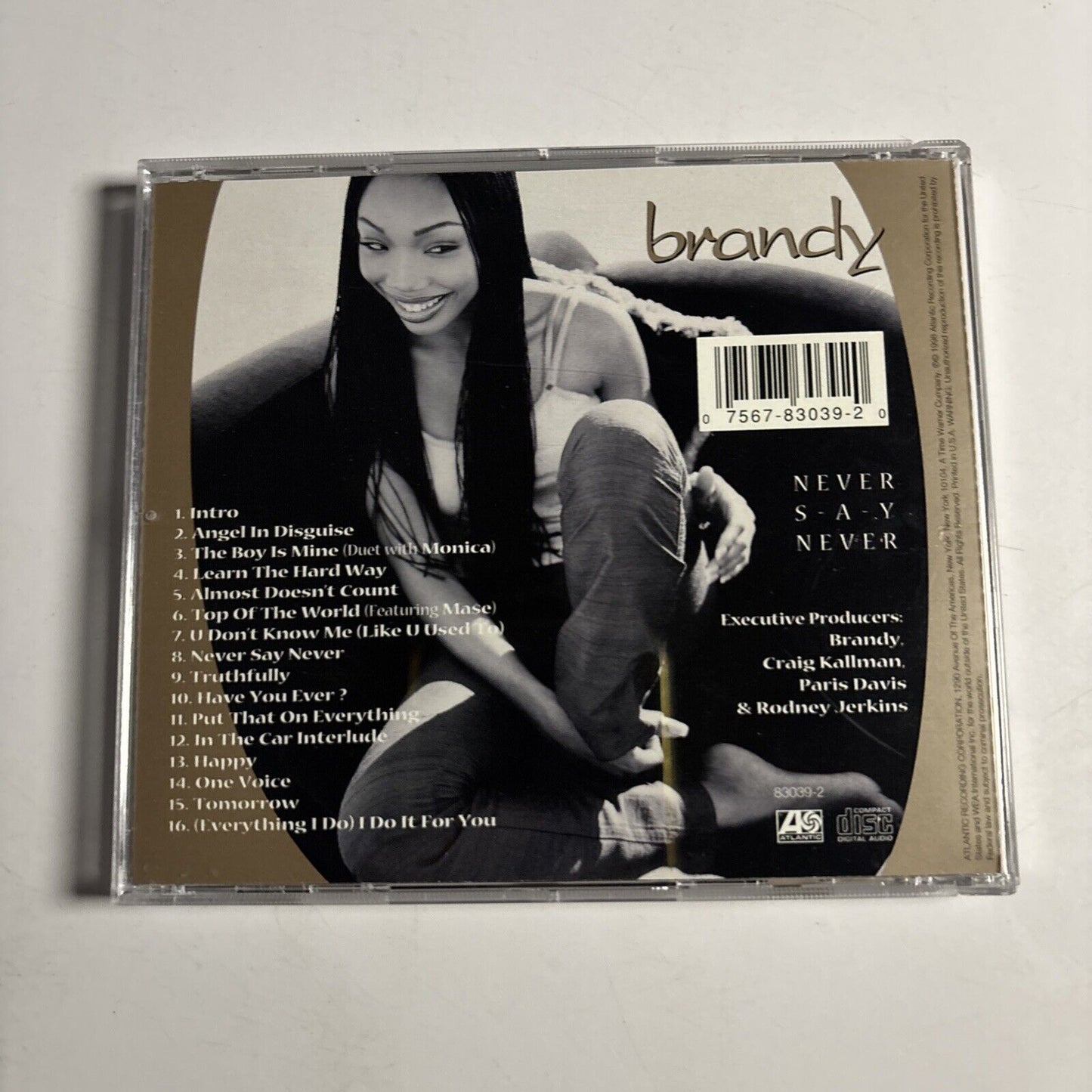 Brandy – Never Say Never (CD, 1998)
