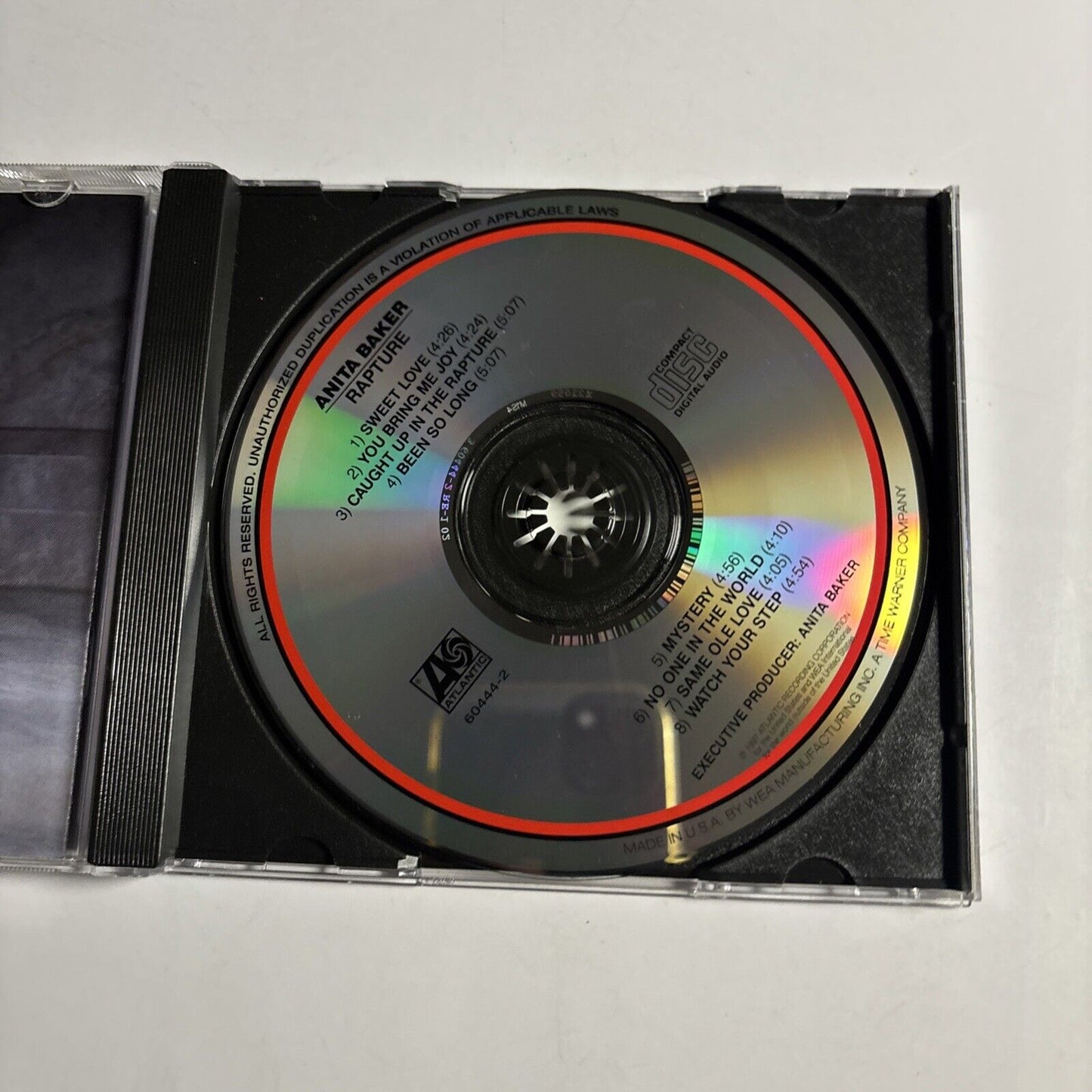 Anita Baker – Rapture (CD, 1986) 60444-2